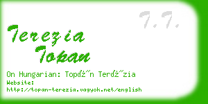 terezia topan business card